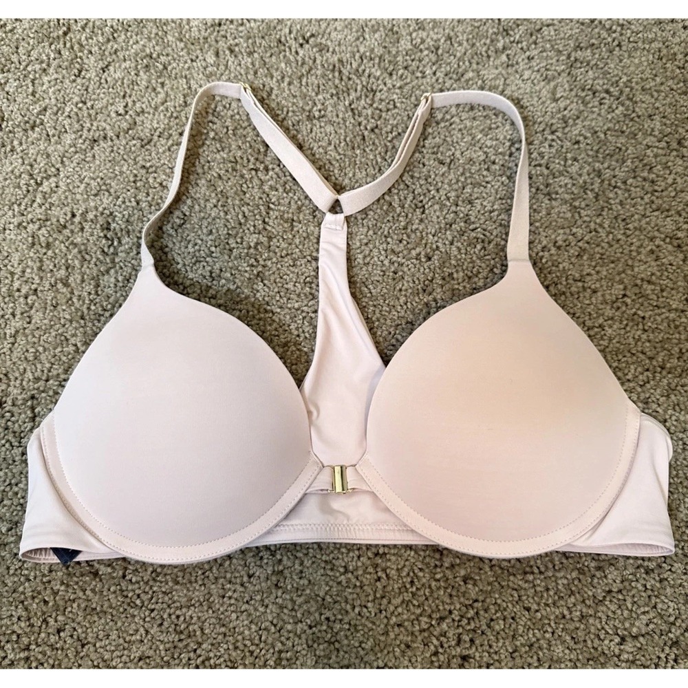 Pepper Bra 38A Front Close Padded Cup Underwire Racerback Adjustable Straps
